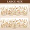 4-Piece Boho Wildflower Wall Decals - Large Watercolor Floral Wall Stickers with Grass & Blooms - Peel and Stick Botanical Art for Nursery, Bedroom, Wedding DIY & Living Room Decor